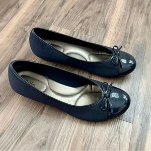Arabella Navy Blue Flats Size 11